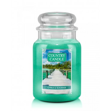Duża świeca Citrus & Seagrass Country Candle
