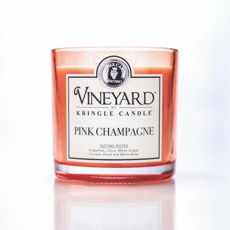 Tumbler Pink Champagne Vineyard Kringle Candle Tumbler Pink Champagne Vineyard Kringle Candle
