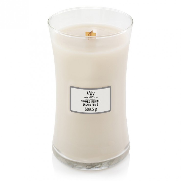 Duża Świeca Smoked Jasmine WoodWick Duża Świeca Smoked Jasmine WoodWick