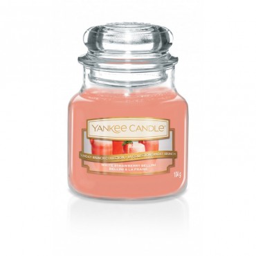 Mała świeca White Strawberry Bellini Yankee Candle