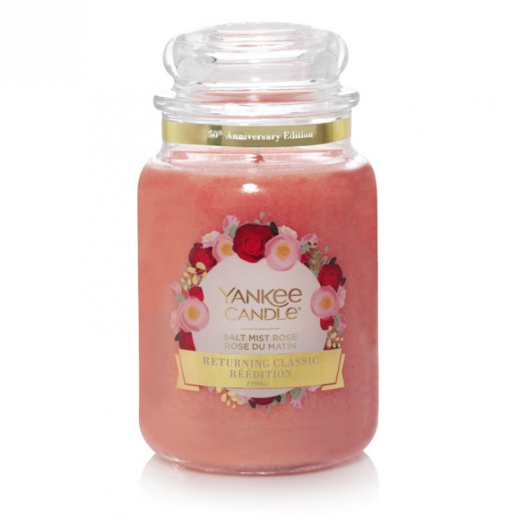 Duża świeca Salt Mist Rose Yankee Candle Duża świeca Salt Mist Rose Yankee Candle