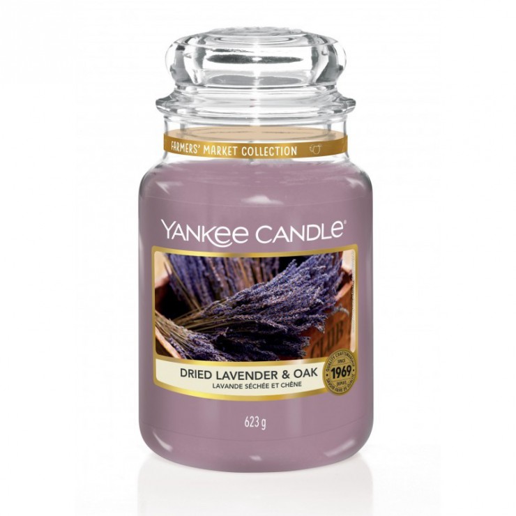 Duża świeca Dried Lavender & Oak Yankee Candle Duża świeca Dried Lavender & Oak Yankee Candle