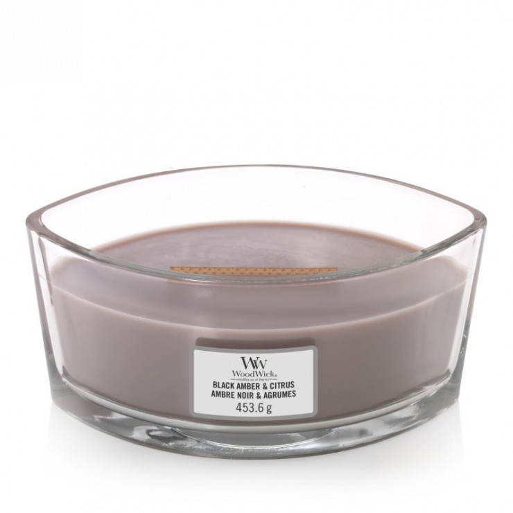 Świeca Hearthwick Black Amber & Citrus WoodWick Świeca Hearthwick Black Amber & Citrus WoodWick