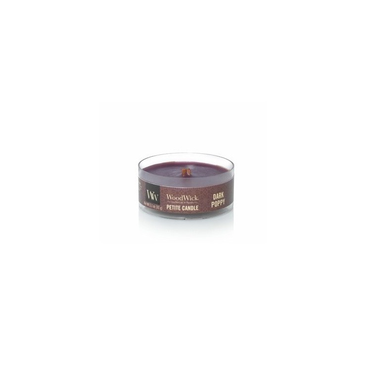 Świeca Petite Dark Poppy WoodWick Świeca Petite Dark Poppy WoodWick
