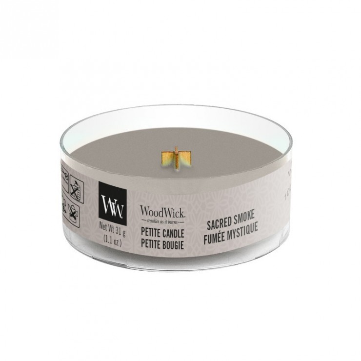 Świeca Petite Sacred Smoke WoodWick Świeca Petite Sacred Smoke WoodWick