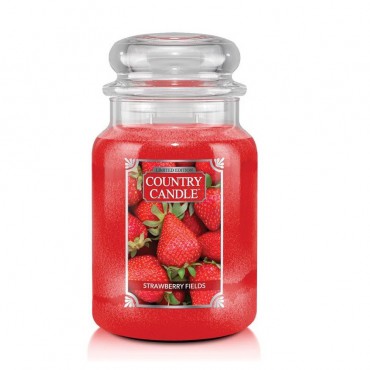 Duża świeca Strawberry Fields Country Candle