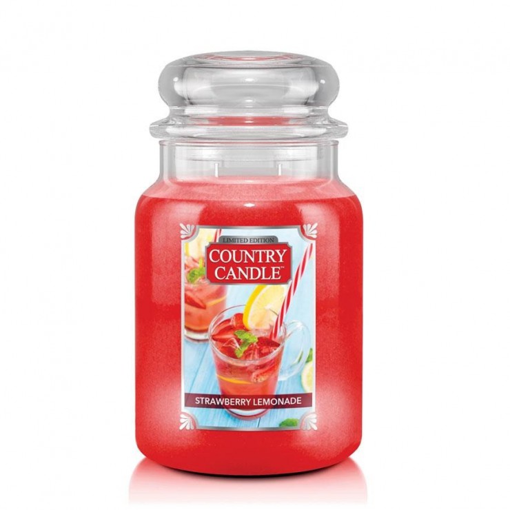 Duża świeca Strawberry Lemoniade Country Candle Duża świeca Strawberry Lemoniade Country Candle