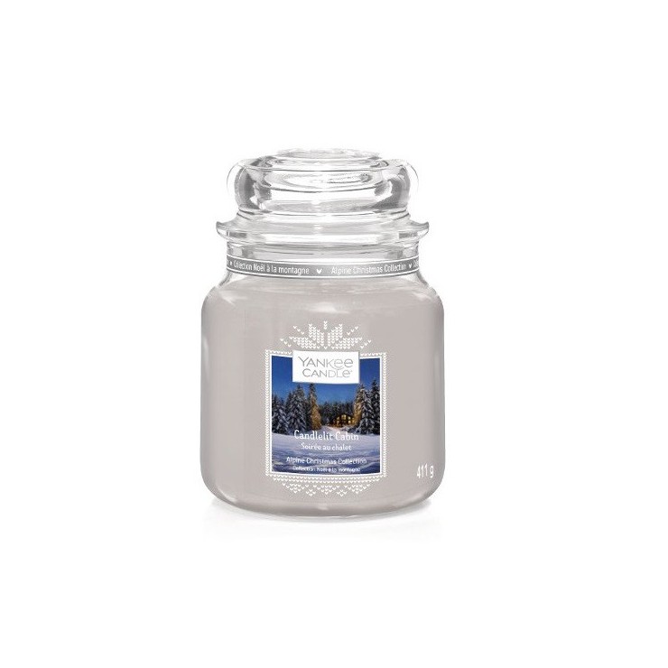 Średnia świeca Candlelit Cabin Yankee Candle Średnia świeca Candlelit Cabin Yankee Candle