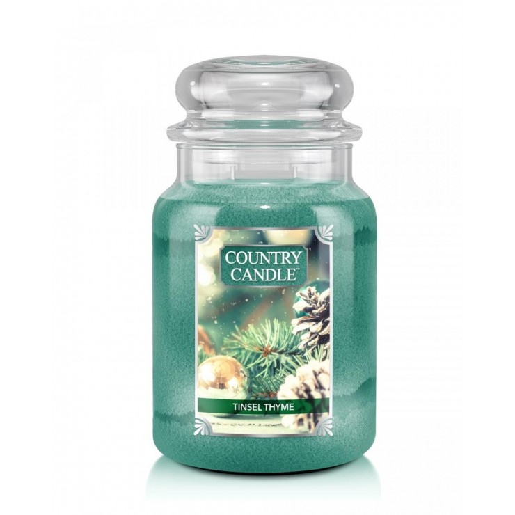 Duża świeca Tinsel Thyme Country Candle Duża świeca Tinsel Thyme Country Candle