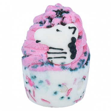 Kremowa babeczka do kąpieli Zebra na wyścigach Bomb Cosmetics