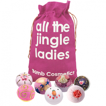 Zestaw upominkowy worek św. Mikołaja All The Jingle Ladies Bomb Cosmetics