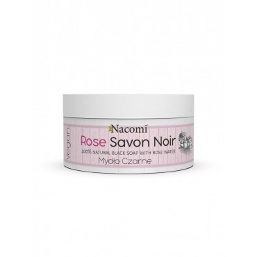 Różane Czarne Mydło z wodą różaną Rose Savon Noir 125g Nacomi