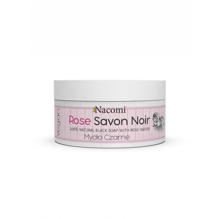 Różane Czarne Mydło z wodą różaną Rose Savon Noir 125g Nacomi Różane Czarne Mydło z wodą różaną Rose Savon Noir 125g Nacomi