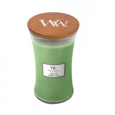 Duża Świeca Hemp & Ivy WoodWick