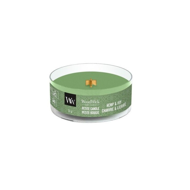 Świeca Petite Hemp & Ivy WoodWick Świeca Petite Hemp & Ivy WoodWick