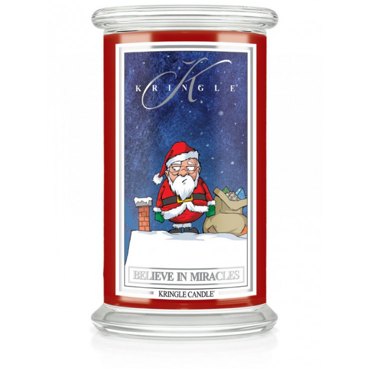Duża świeca Believe In Miracles Kringle Candle Duża świeca Believe In Miracles Kringle Candle