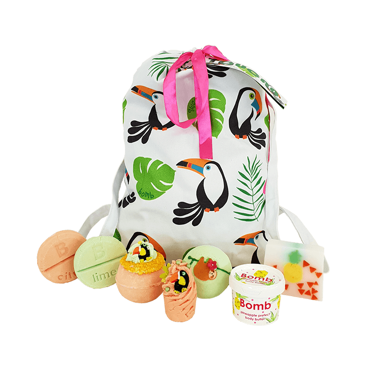 Zestaw kosmetyków w bawełnianej torbie TOUCAN PLAY AT THAT GAME Bomb Cosmetics Zestaw kosmetyków w bawełnianej torbie TOUCAN PLAY AT THAT GAME Bomb Cosmetics