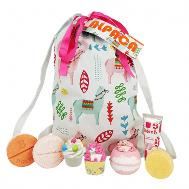 Zestaw kosmetyków w bawełnianej torbie ALPACA MY BAGS Bomb Cosmetics