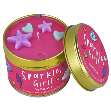 Świeca zapachowa w puszce Sparkle Girl Bomb Cosmetics