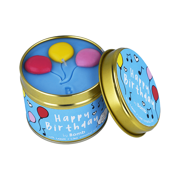 Świeca zapachowa w puszce Happy Birthday Bomb Cosmetics Świeca zapachowa w puszce Happy Birthday Bomb Cosmetics