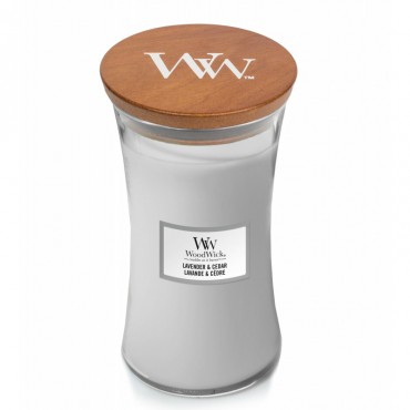 Duża Świeca Lavender & Cedar WoodWick