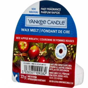 Wosk Red Apple Wreath Yankee Candle