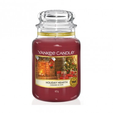 Duża świeca Holiday Hearth Yankee Candle