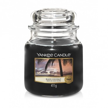 Średnia świeca Black Coconut Yankee Candle
