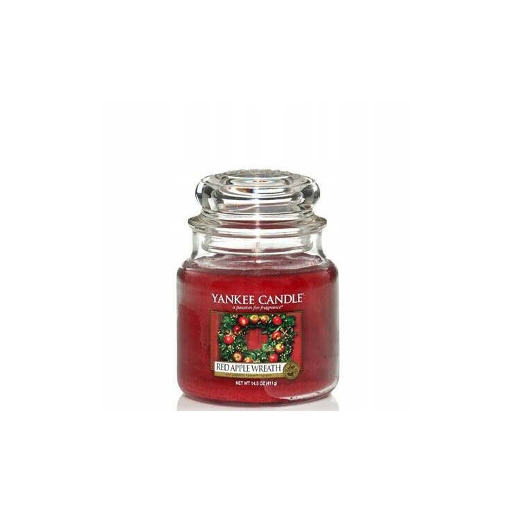 Średnia świeca Red Apple Wreath Yankee Candle Średnia świeca Red Apple Wreath Yankee Candle