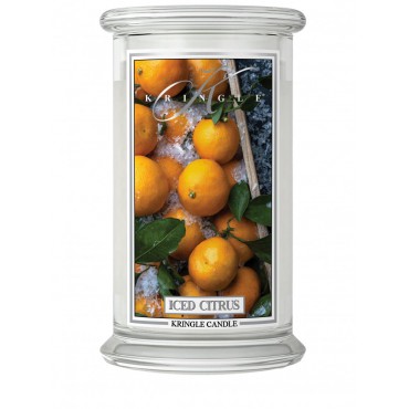 Duża świeca Iced Citrus Kringle Candle