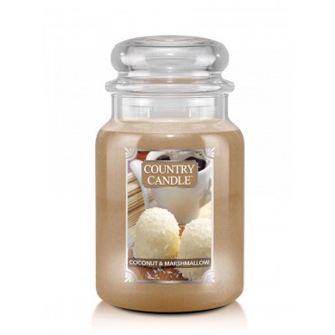 Duża świeca Coconut Marshmallow Country Candle