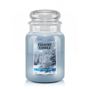 Duża świeca Fresh Aspen Snow Country Candle