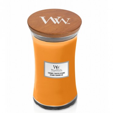 Duża Świeca Caramel Toasted Sesame WoodWick