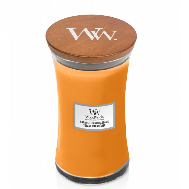 Duża Świeca Caramel Toasted Sesame WoodWick Duża Świeca Caramel Toasted Sesame WoodWick