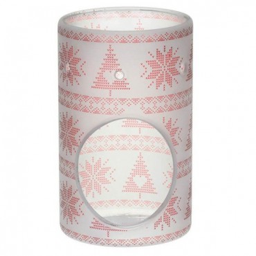 Red Nordic Frosted Glass kominek do wosków Yankee Candle
