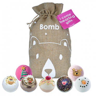 Zestaw upominkowy worek Św. Mikołaja I Come Bearing Gifts Bomb Cosmetics