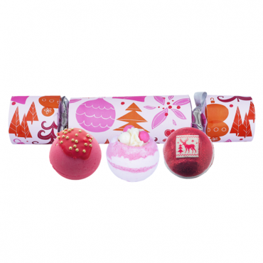 Zestaw upominkowy w kształcie cukierka We Wish You a Rosy Christmas Bomb Cosmetics