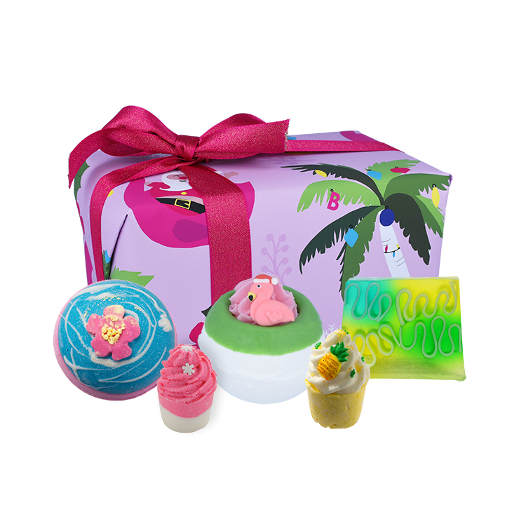 Zestaw upominkowy Christmas Tropicana Bomb Cosmetics Zestaw upominkowy Christmas Tropicana Bomb Cosmetics