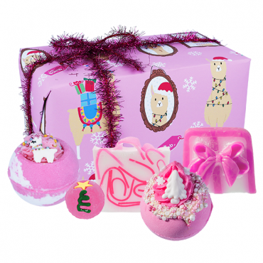 Zestaw upominkowy Fleece Navidad Festive Bomb Cosmetics
