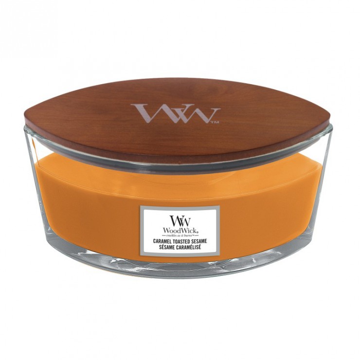 Świeca Hearthwick Caramel Toasted Sesame WoodWick Świeca Hearthwick Caramel Toasted Sesame WoodWick