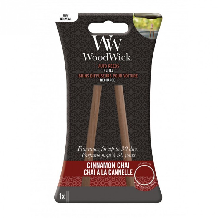Pałeczki zapachowe do samochodu uzupełniacz Cinnamon Chai Woodwick Pałeczki zapachowe do samochodu uzupełniacz Cinnamon Chai Woodwick