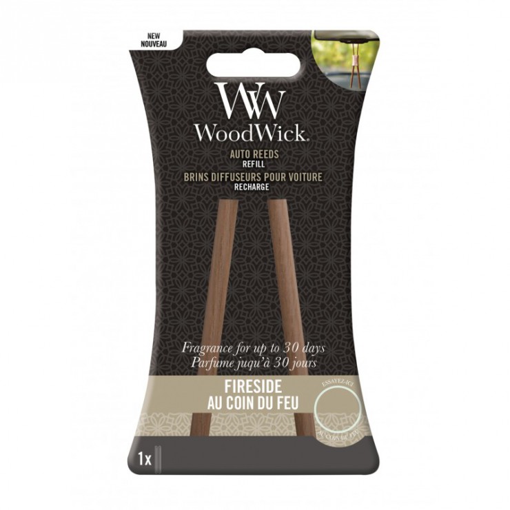Pałeczki zapachowe do samochodu uzupełniacz Fireside Woodwick Pałeczki zapachowe do samochodu uzupełniacz Fireside Woodwick