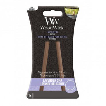 Pałeczki zapachowe do samochodu uzupełniacz Lavender Spa  Woodwick