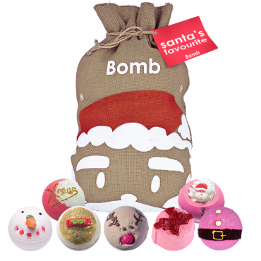 Zestaw upominkowy worek Św. Mikołaja Santa`s Favourite Bomb Cosmetics