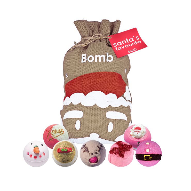 Zestaw upominkowy worek Św. Mikołaja Santa`s Favourite Bomb Cosmetics