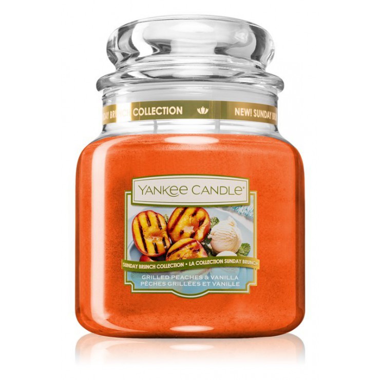 Średnia świeca Grilled Peaches & Vanilla Yankee Candle Średnia świeca Grilled Peaches & Vanilla Yankee Candle