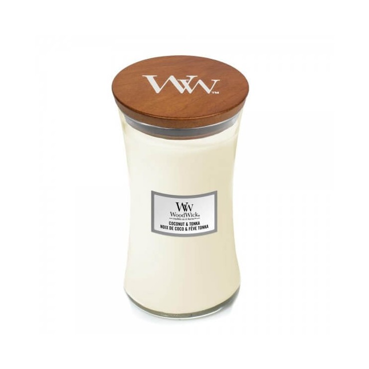 Duża Świeca Coconut & Tonka WoodWick Duża Świeca Coconut & Tonka WoodWick